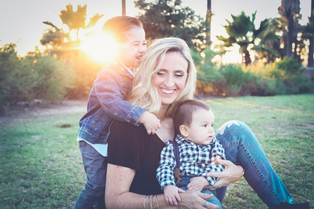 Maman et enfants